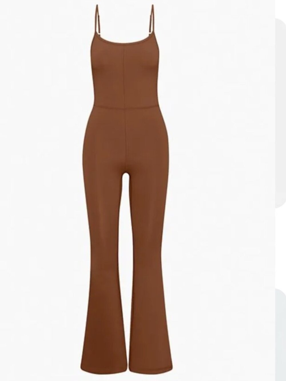 Aritzia Wilfred Free Flare Brown Women's Jumpsuit Size XS Yoga Workout